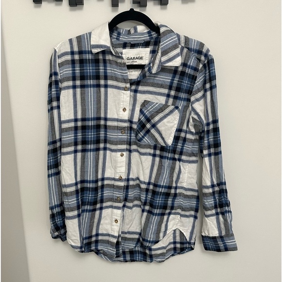Garage Tops - Garage Blue Flannel